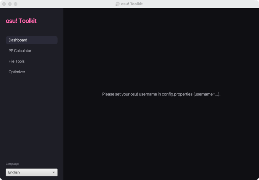 osu! Toolkit main window